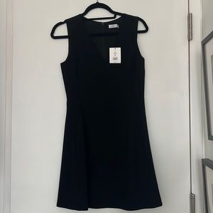 Vince V-neck sleeveless dress, black, size 2, NWT